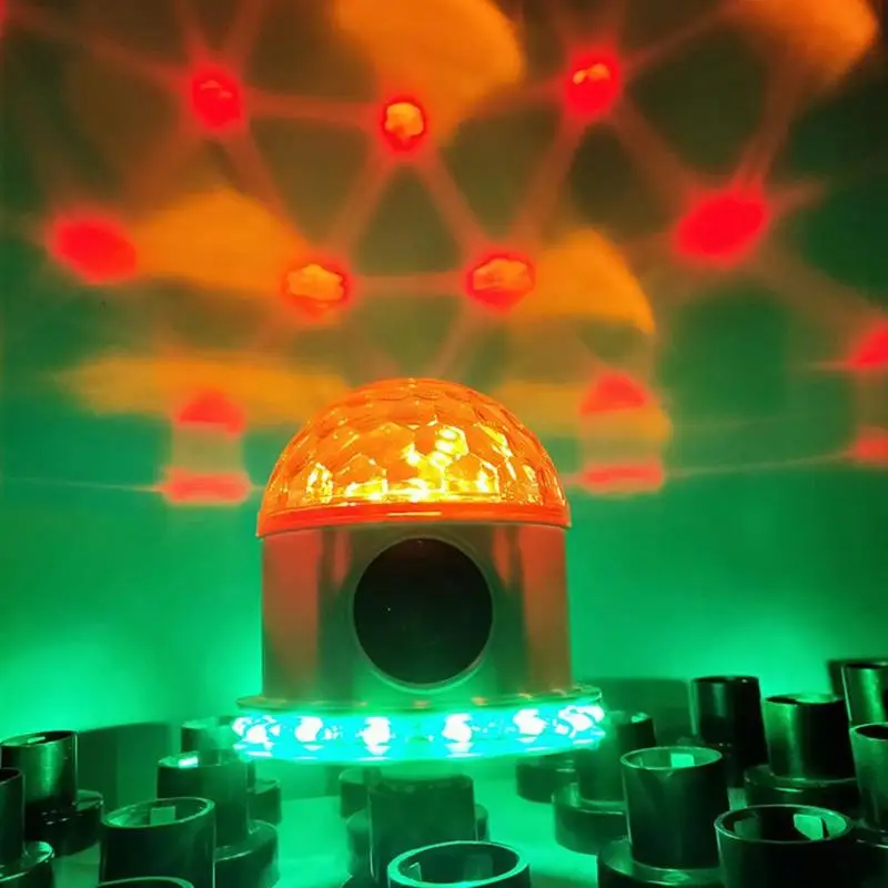 6LED RGB умный цветной Bluetooth шаровой Светильник E27 беспроводной пульт дистанционного голосовой лампы