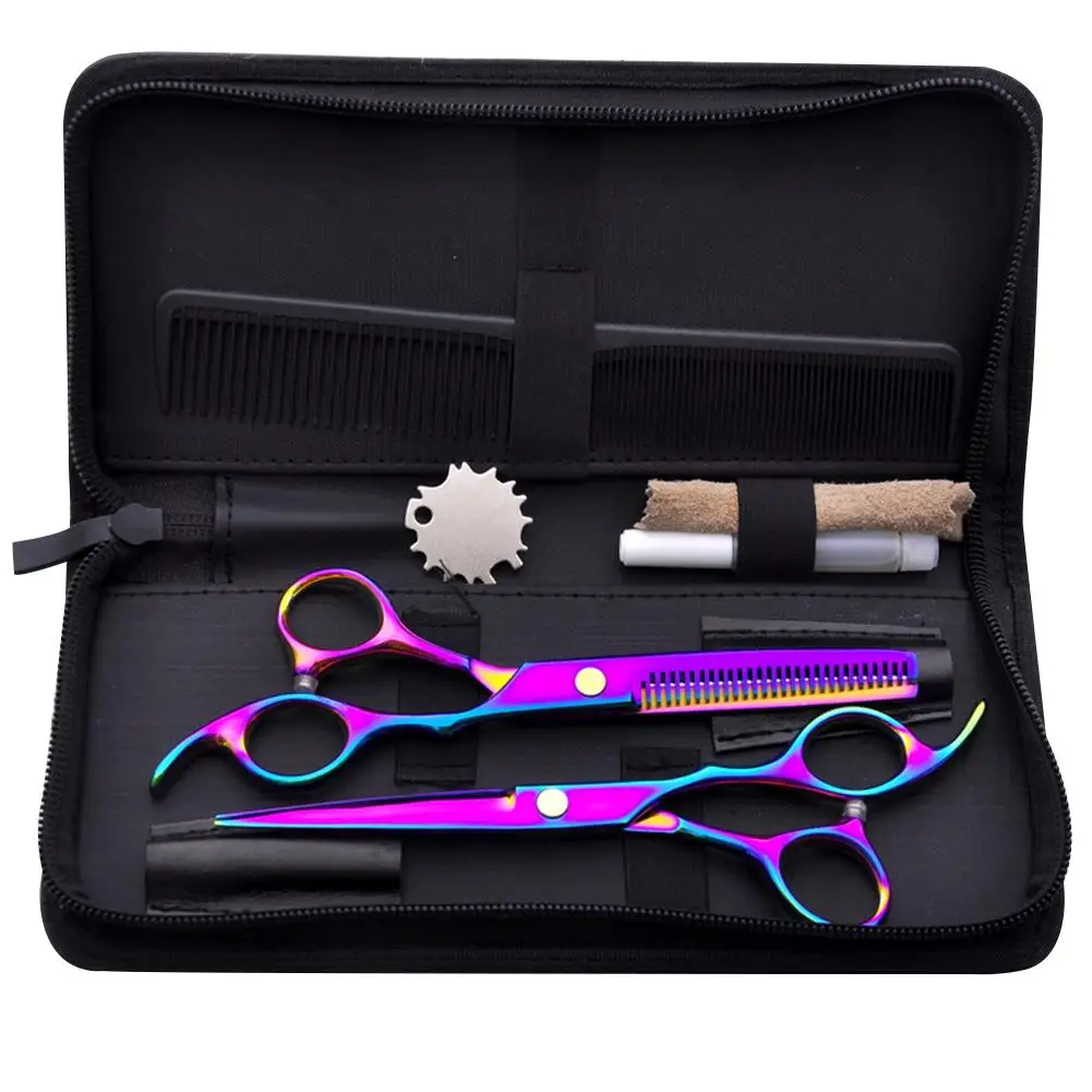 

Professional Hair Scissor Set Sharp Blade 6.0 Inch Hairdressing Scissors Hair Cutting Scissors Barber Shears Cut Salon Razor