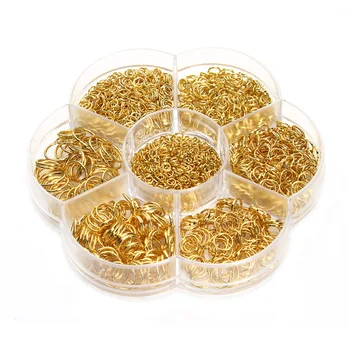 

1 Box Multi-color Close Unsoldered Iron Jump Rings Open Round Rings Single Loop For Jewelry Makings 4/5/6/7/8/10mm