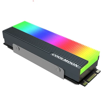 

M.2 SSD Heatsink Cooler 2280 ARGB Solid State Disk Radiator Computer cooling system accessories