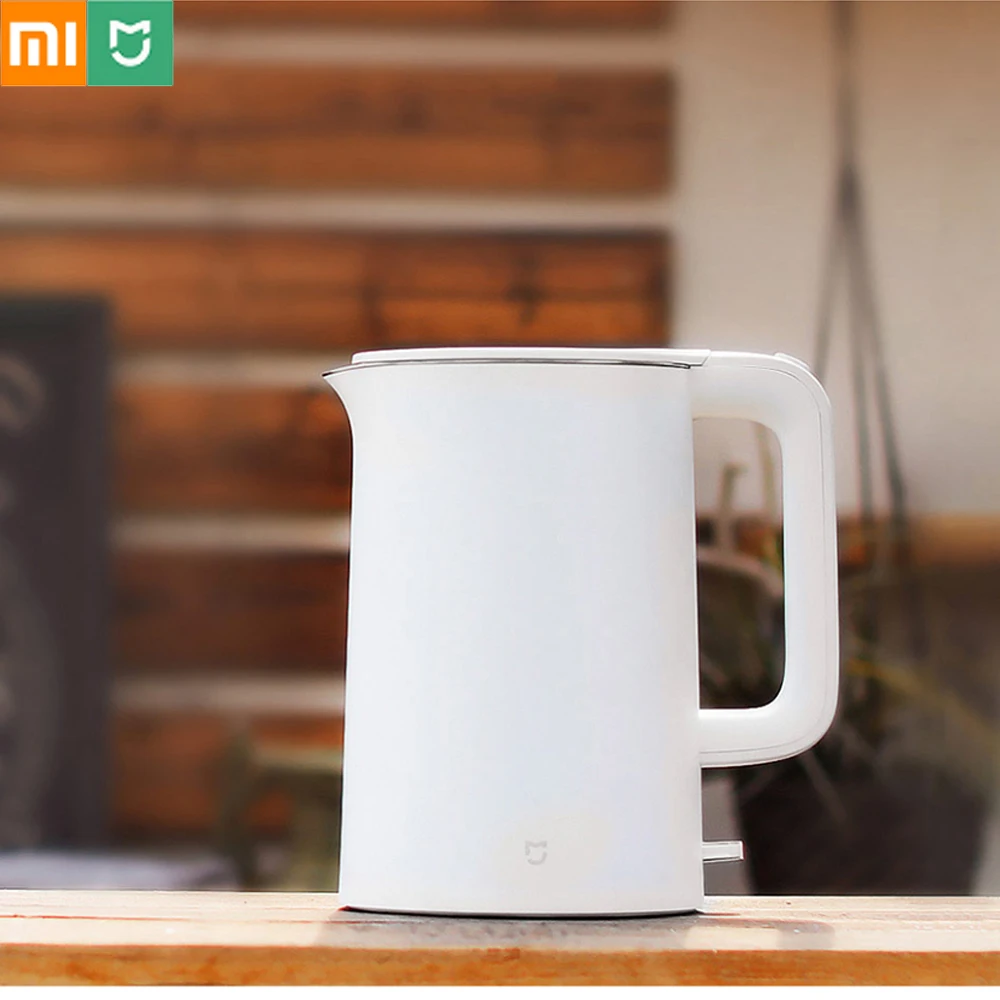 Xiaomi Mijia электрический чайник, чайник 1.5L Авто Защита от отключения питания бойлер газовый котел водонагреватель Чай горшок мгновенный нагрев Нержавеющая сталь