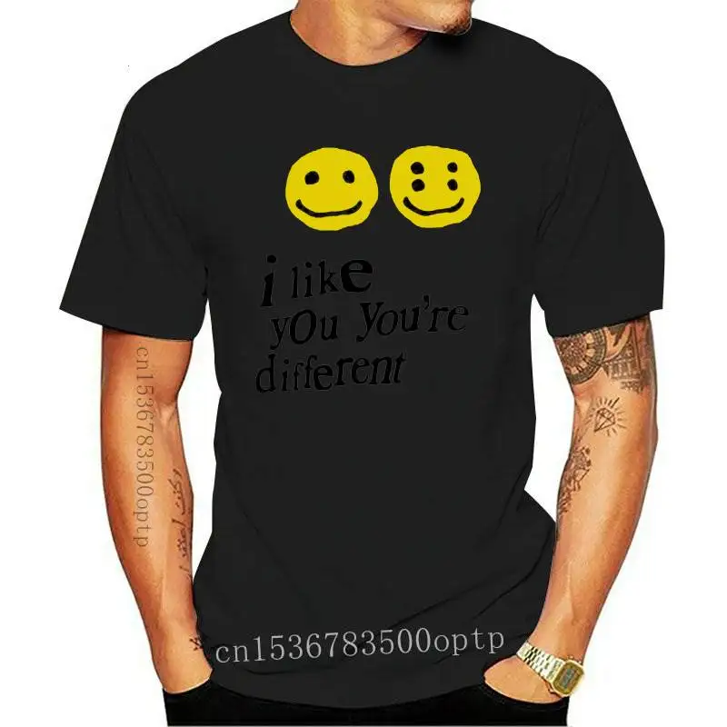 New 19SS CPFM XYZ Tshirt Graffiti Smile Face CPFM.XYZ W.W.C.D I LIKE YOU Kanye West Hip Hop Streetwear TEE T-shirts Men Wom | Мужская