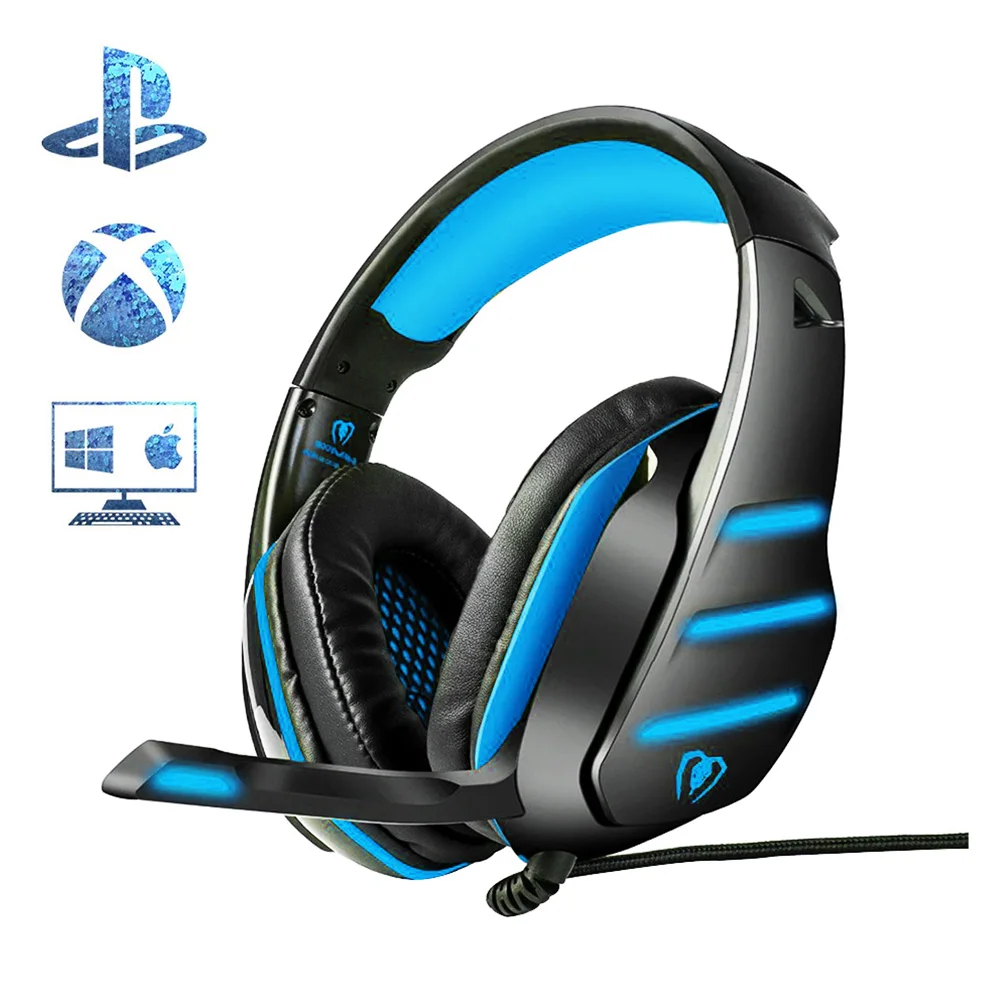 UK Shipping Beexcellent GM-3 игровая usb-гарнитура проводные стерео музыкальные наушники w/светодиодный микрофон бас Шумоизолирующий наушник наушники