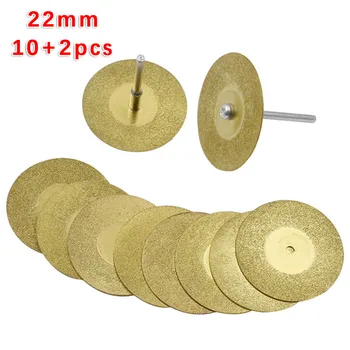 

Diamond Cutting Wheels Cutter Grinding Polishing 10pcs Set Round Alloy