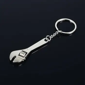 

HiMISS Practical Tool Wrench Monkey Spanner Key Chain Car Metal Keyring
