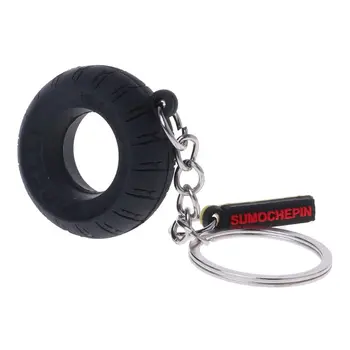 

Motorcycle Motorbike Tyre Keychain Key Chain Tire Keyring Key Ring Keyfob Rubber Car Auto Beautiful Gift Car Interior Accessory