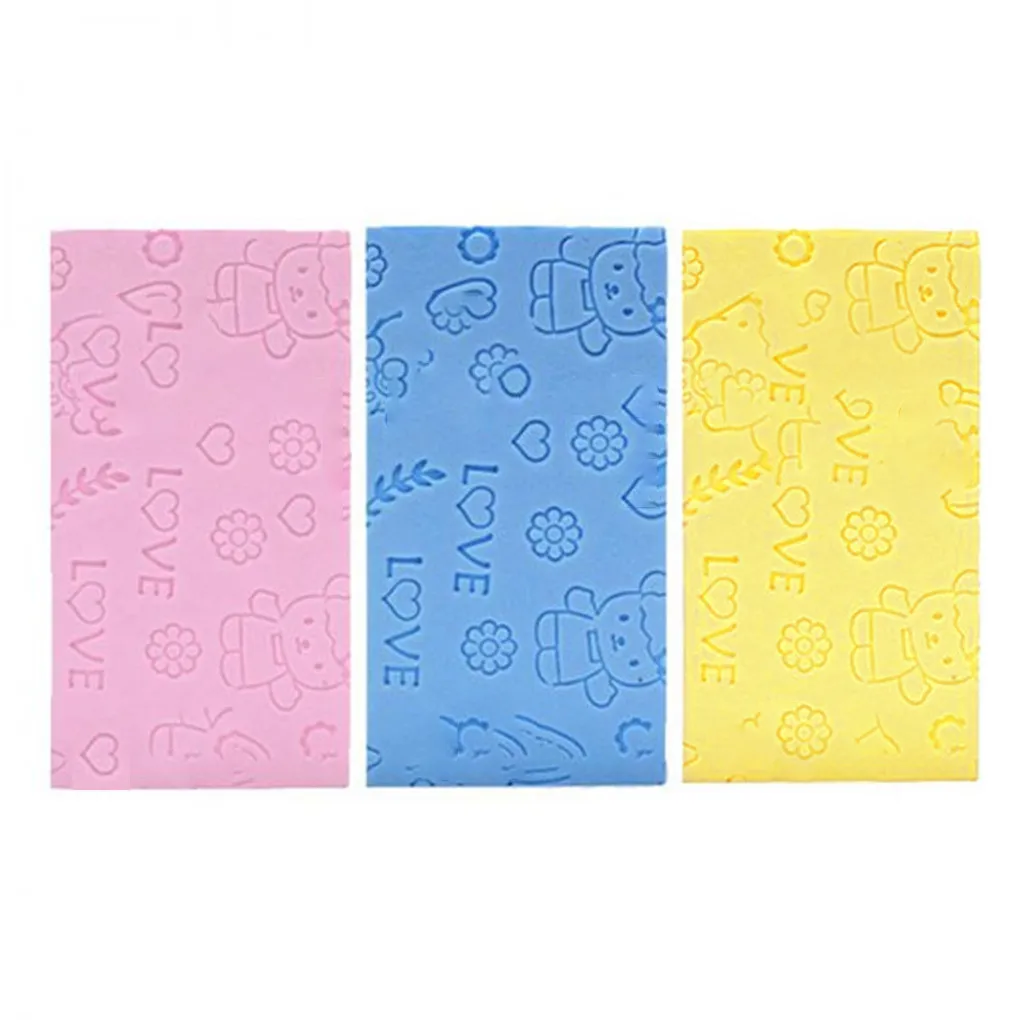 Scrub exfoliating sponge 3pcs super soft body massage bath bathroom supplies wholesale purchasing#4JY26