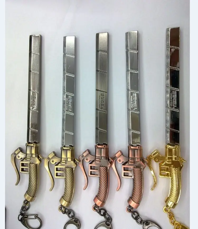 Атака на Титанов набор оружия фигурка игрушки Shingeki no Kyojin Легион скаутов корпус Косплей Реквизит Ожерелье Подвески Набор мечей