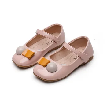 

2020 Autumn Kids Shoes Girl's Shoes Flats Hook & Loop Fashion Sweet All-match