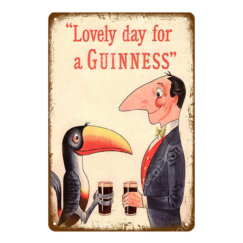 My goodth My Guinness металлическая живопись винтажные наклейки Бар Паб декоративная табличка домашний декор реклама пива оловянный знак YI-056 - Цвет: YD4155EI
