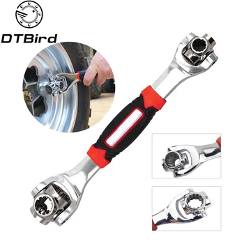 

48 in 1 Tiger Wrench Multi Spanner Tools Socket Works with Spline Bolts Torx 360 Degree 6-Point Universal Furniture Car Repair