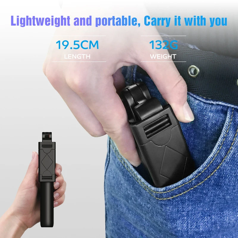 Selfie Stick Tripod Cell Phone Selfie Stick Smartphone Selfie Stick Selfie Stick Phone Selfie Tripod Smartphone Shooting Holder Mobile Phone Holder Wireless Bluetooth Selfie Stick Tripod Foldable Bracket for Xiaomi Redmi Huawei iPhone 12 Samsung Smartphone Android ios Holder