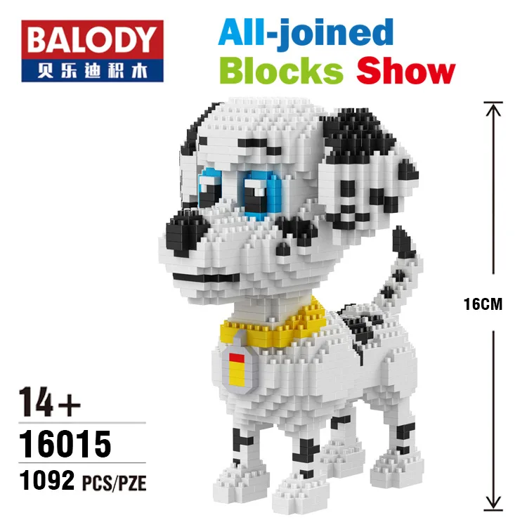 Balody 16043, мини милые строительные блоки для собак корги, кубики, игрушки для животных, пуделя, Модель Brinquedos Husky, игрушки для детей, прекрасные подарки