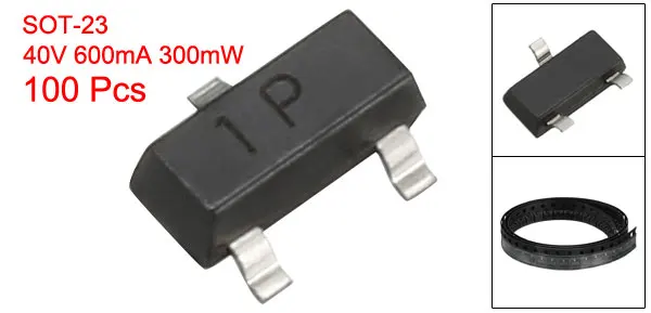 MMBT2222-1P 100pcs ТРАНЗИСТОР uxcell NPN поверхностное крепление SOT-23 для вашего хобби, инструмент для рукоделия, коммутационный контур, без свинца и поверхностное крепление - Цвет: MMBT2222-1P 100pcs