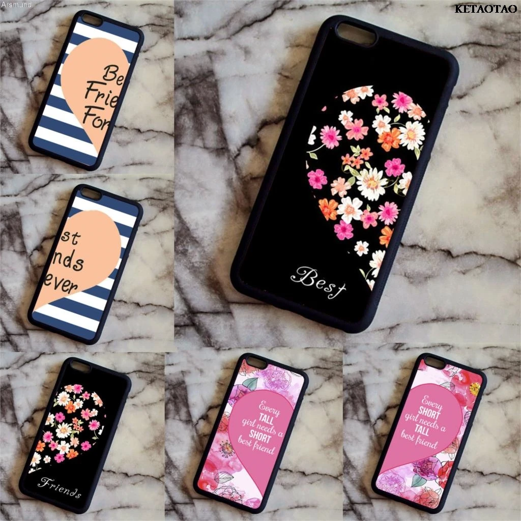 KETAOTAO Best Friends Forever пара красных милых цветов для Samsung S5 6 7 8 Note 2 3 4 5 чехол мягкий ТПУ