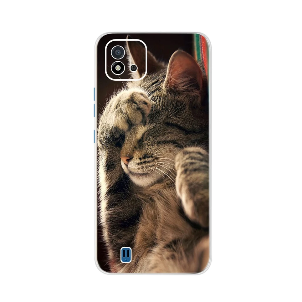 neck pouch for phone For Realme C11 2021 Case Cover Soft TPU Clear Back Shell Cartoon Cute Painting Slim Coque Fund For Realme C 11 RralmeC11 RMX3231 iphone waterproof bag Cases & Covers
