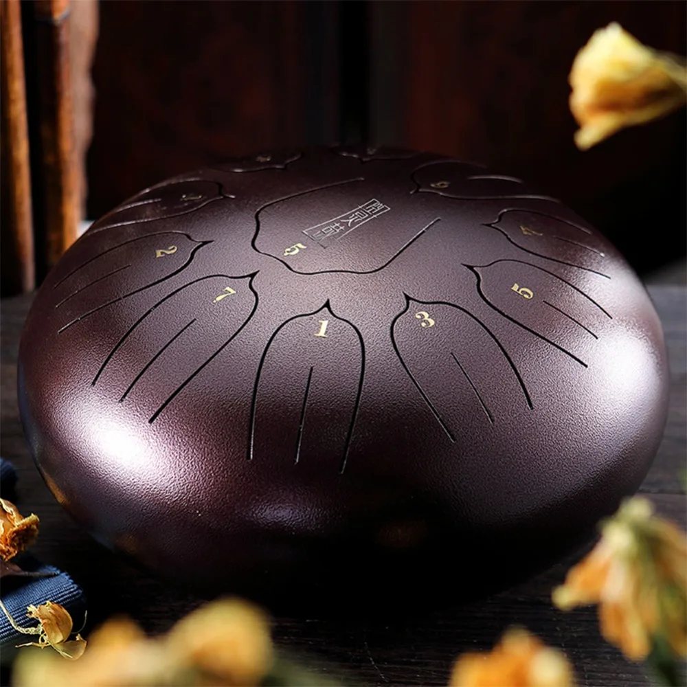 10 дюймов стальной язык барабана Handpan ручные барабаны Major 11 Notes Tankdrum с сумкой