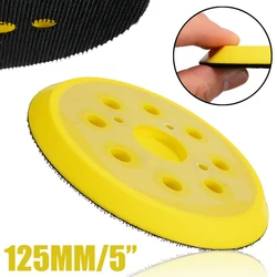 Plaque de support de disque de ponçage, 125mm, pour ponceuse à Air, polissage métallique, meulage, support de papier, pour meuleuse d'angle, grain 46 