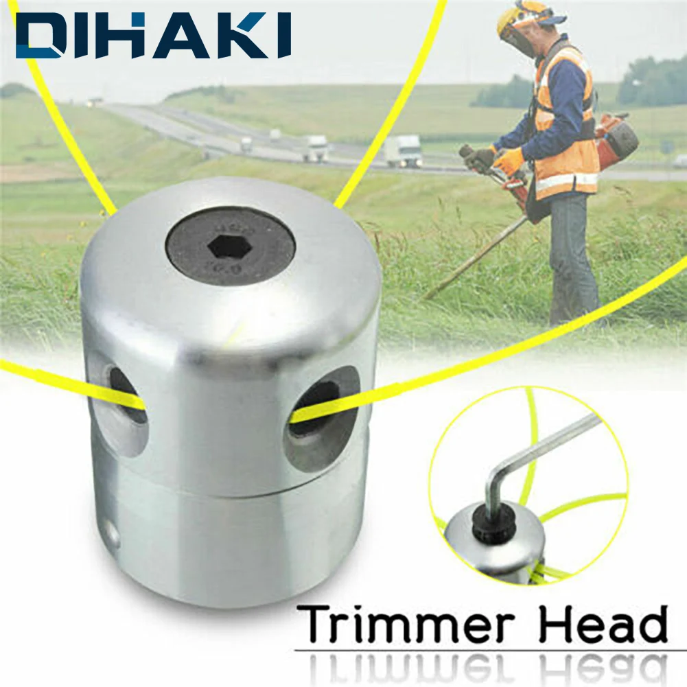 1 Pcs Universal Grass Trimmer Head Aluminium Strimmer Head and Trimmer Heads String Set Grass Brush Cutter Accessory Replaceable afbeelding