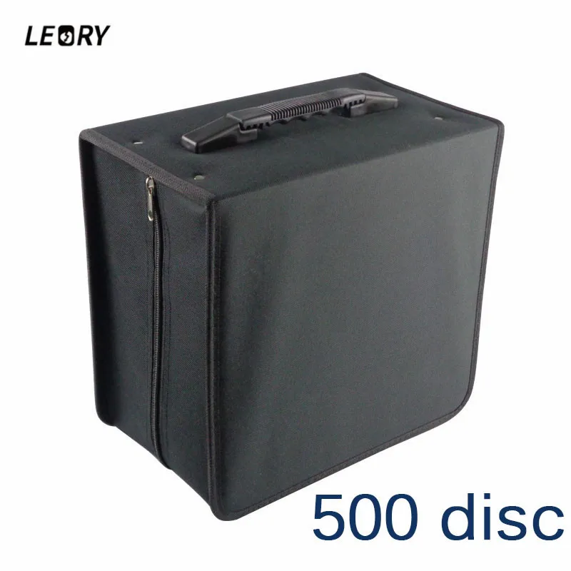 

LEROY Portable 500Disc CD DVD Wallet Holder High Capacity Storage Case Bag Album Collect Record Collection Wallet Media Storage