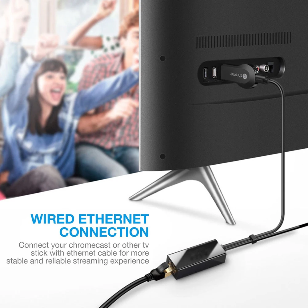Сетевая карта Micro USB/RJ45 480 м адаптер питания для телевизора | Компьютеры и офис