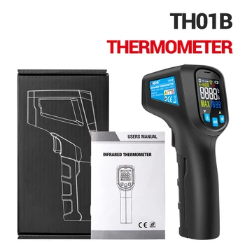 

Aneng Th01b Digital Infrared Thermometer Ir Laser Temperature Sensor Gun No Contact Thermometre -50~600c Meter Pyrometer