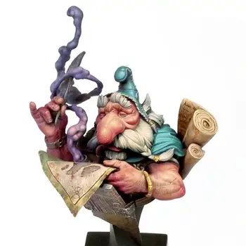 

50MM Resin Bust of the dwarf magician Model Kits A-231 Resin man model