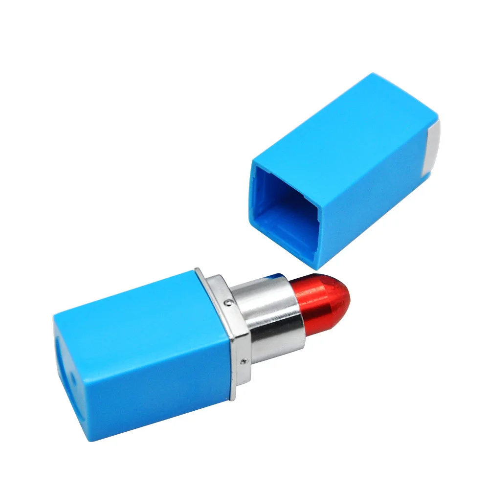 Lipstick Shape Metal Smoking Pipe Tobacco Pipe mini Smoking Accessories Aluminium Alloy Cigarette Holder Women's Gift