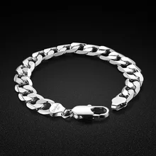 Браслет из стерлингового серебра 925 пробы в европейском и американском стиле, мужской классический браслет с цветами и автомобилем, подарок на день рождения