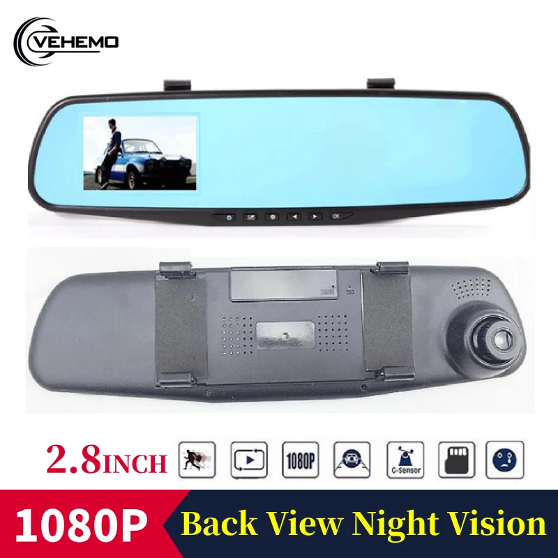 2,8 ''Full HD 1080 P Видеорегистраторы для автомобилей Видео Камера Регистраторы приборной панели регистраторы g-сенсор