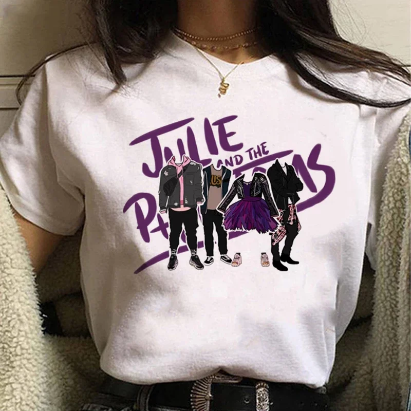 

Julie and The Phantoms Graphic Tees Women 2020 Hot Kawaii Cartoon Sunset Curve T Shirt Funny Hip Hop Top Unisex T-shirt Female