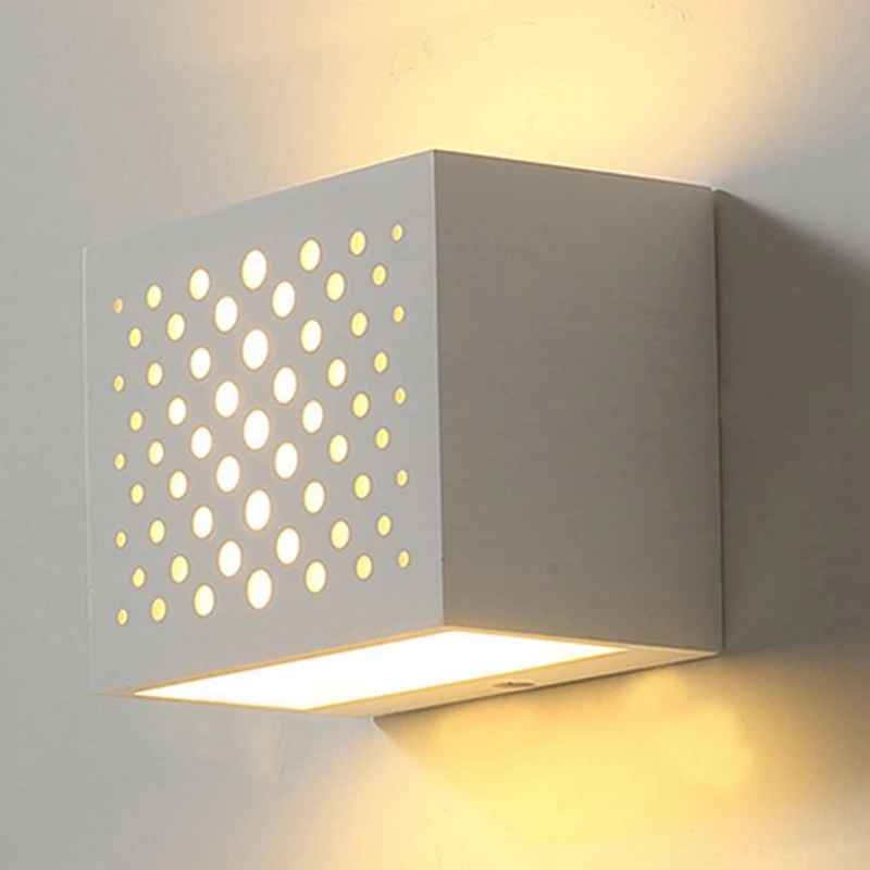 

Modern Led Wall Sconce Lighting Fixture Lamps 5W Warm White 2700K Up and Down Plaster Indoor Wall Mounted Wall Lights (Warm Whit