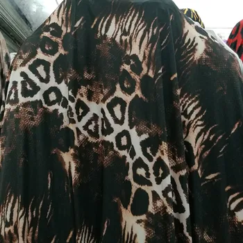 

150cm * 100cm Four-Sided Elastic Impervious Spandex Bottom Leopard Zebra Fabric Swimsuit Dance Performance Clothing Fabric