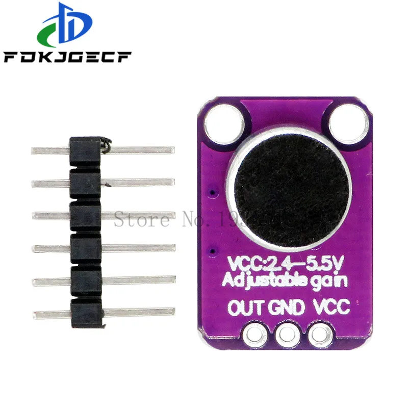 GY-MAX4466 электретный модуль усилителя микрофона MAX4466 с регулируемым коэффициентом