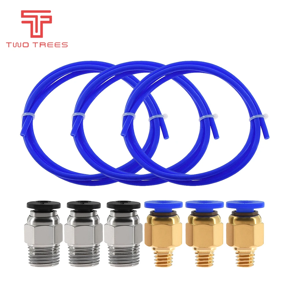 Запчасти для 3D принтера 1 м трубка из ПТФЭ соединители труб j head hotend ID 9 мм OD 4