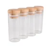 5pcs 30ml 30*70mm Glass Bottles with Wooden Caps Glass Jars Spice Jars Glass Vials Glass vessels For Wedding Favors 3