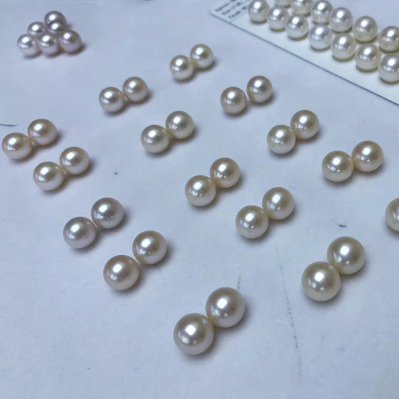 

China factory wholesale Half drilled round white natural freshwater pearl