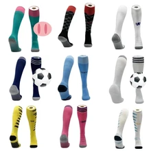 Новинка 2020-2021 футбольные Клубные носки Длинные чулки до колена дышащие Нескользящие футбольные носки для взрослых и детей Новинка 2020-2021 футбольные Клубные носки Длинные чулки до колена дышащие Нескользящие футбольные носки для взрослых и детей