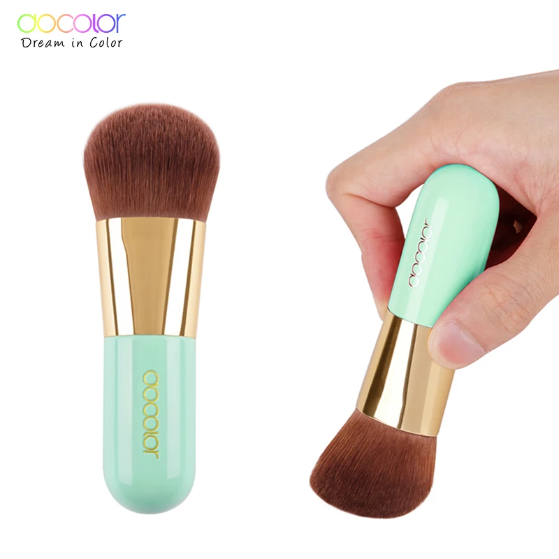 Docolor Professional Foundation Brush Green Makeup Brush Powder Face Brush with Box Make up Brushes Beauty Essential Tools
