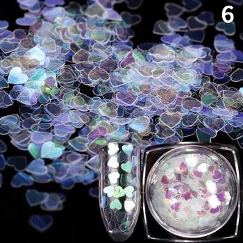 

1 Box Nail Mermaid Glitter Flakes Sparkly 3D Hexagon Colorful Sequins Spangles Polish Manicure Nails Art Decorations