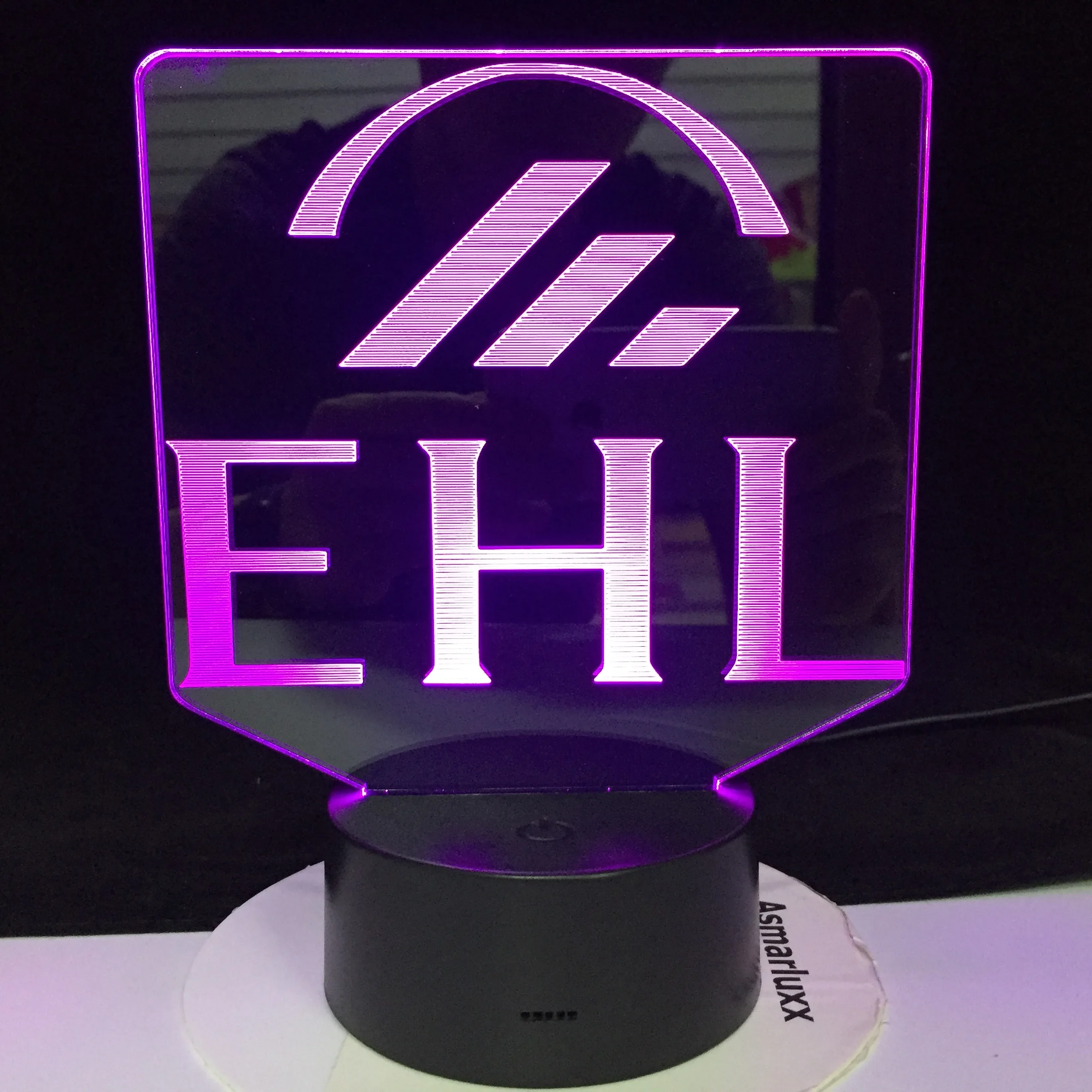 EHL Швейцарский Ecole Hoteliere de Lausanne дизайн форма электрическая Иллюзия 3d светодиодный светильник 7 цветов Изменение для праздничного подарка