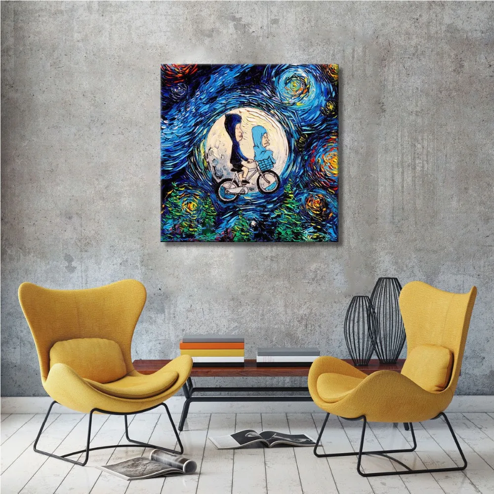 Art Oil Painting Beavis and Butthead Inspired Print on Canvas Home Deco 3