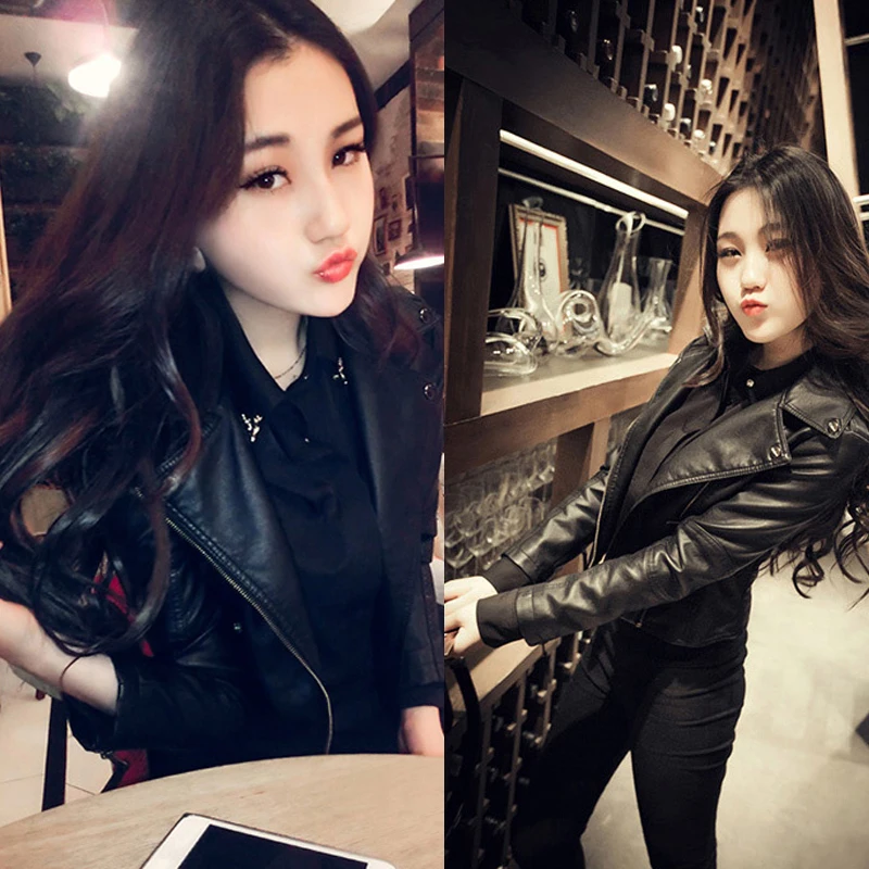 

Free shipping,Brand simple style Genuine leather womens casual jackets.plus size female soft sheepskin street jacket,sales.