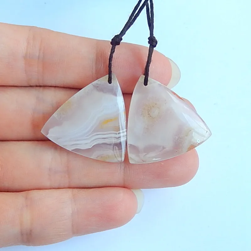 

Natural Gemstone Agate Fashion women earrings Jewelry,25x5mm,8.7g