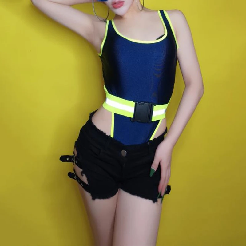 Модные костюмы для джазовых танцев, женская одежда для выступлений на шесте, боди для ночного клуба, Dj Gogo dance r Stage Rave, наряд DC2813