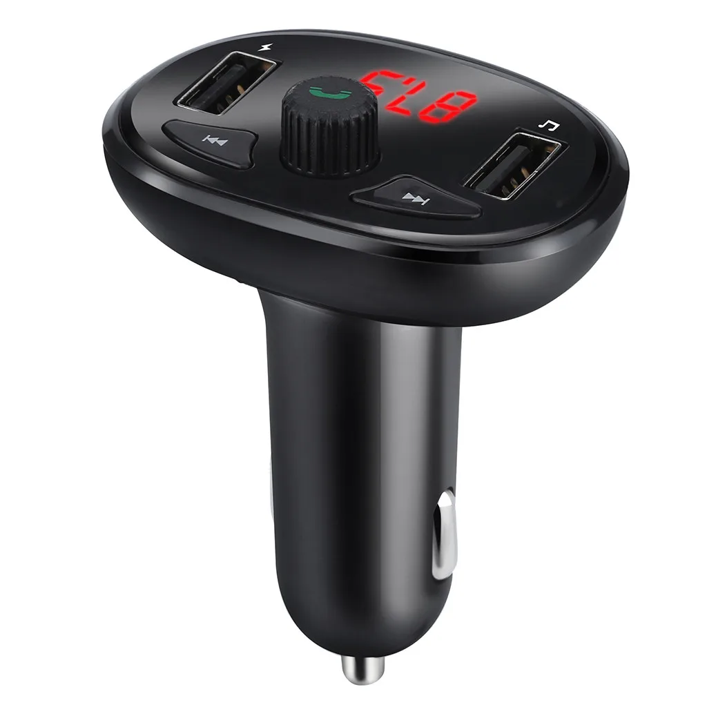 Bluetooth автомобильное USB зарядное устройство прикуриватель мощность 12-24 В fm-передатчик USB2.0 беспроводной радио адаптер MP3-плеер 5 В/2.1A