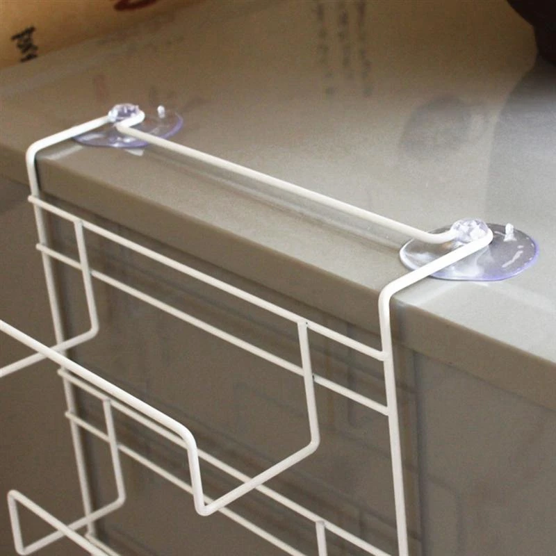 

Fridge Hanging Rack Shelf Side Storage Multi-Layer Sidewall Holder Spice Rack Jar Bottle Holder Wall Storage Container For Kit
