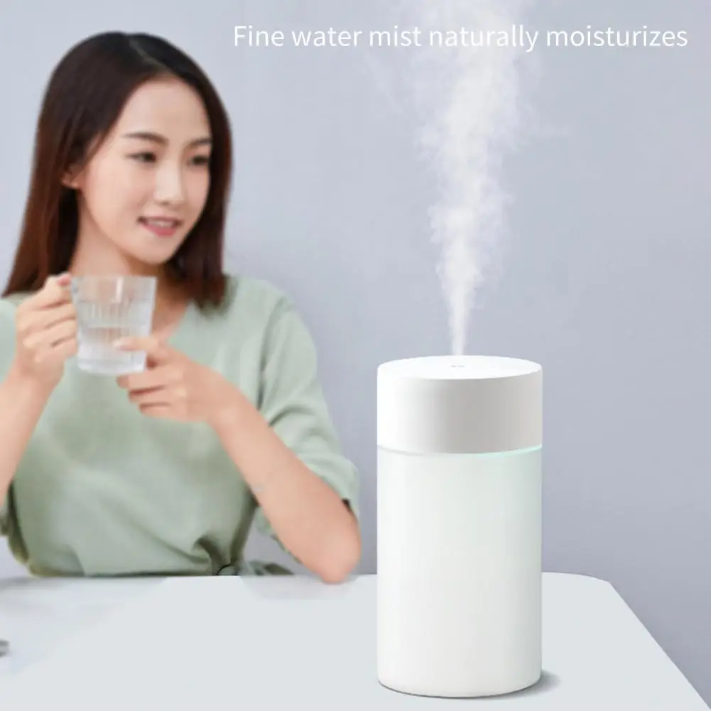 260ml 와이드 응용 프로그램 경량 2 안개 모드 간단한 실린더 다채로운 빛 공기 청정기 USB 가습기 사무실