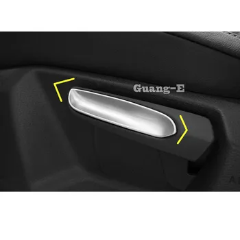 

For Volkswagen VW Golf7 Golf 7 2014 2015 2016 2017 Car Stick ABS Chrome Seat Adjustment Knob Button Switch Trim Panel Lift 2pcs
