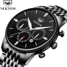 Мужские часы Топ люксовый бренд мужские наручные часы модные кварцевые часы мужские спортивные водонепроницаемые часы мужские часы с хронографом